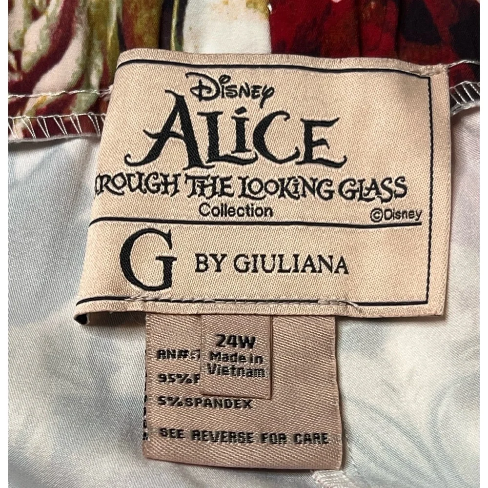 Disney Alice Through The Looking Glass G by Giuliana floral print pants women’s